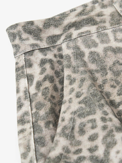 Leopard Print Wide Leg Pants - Trendy and Stylish for Everyday Wear 