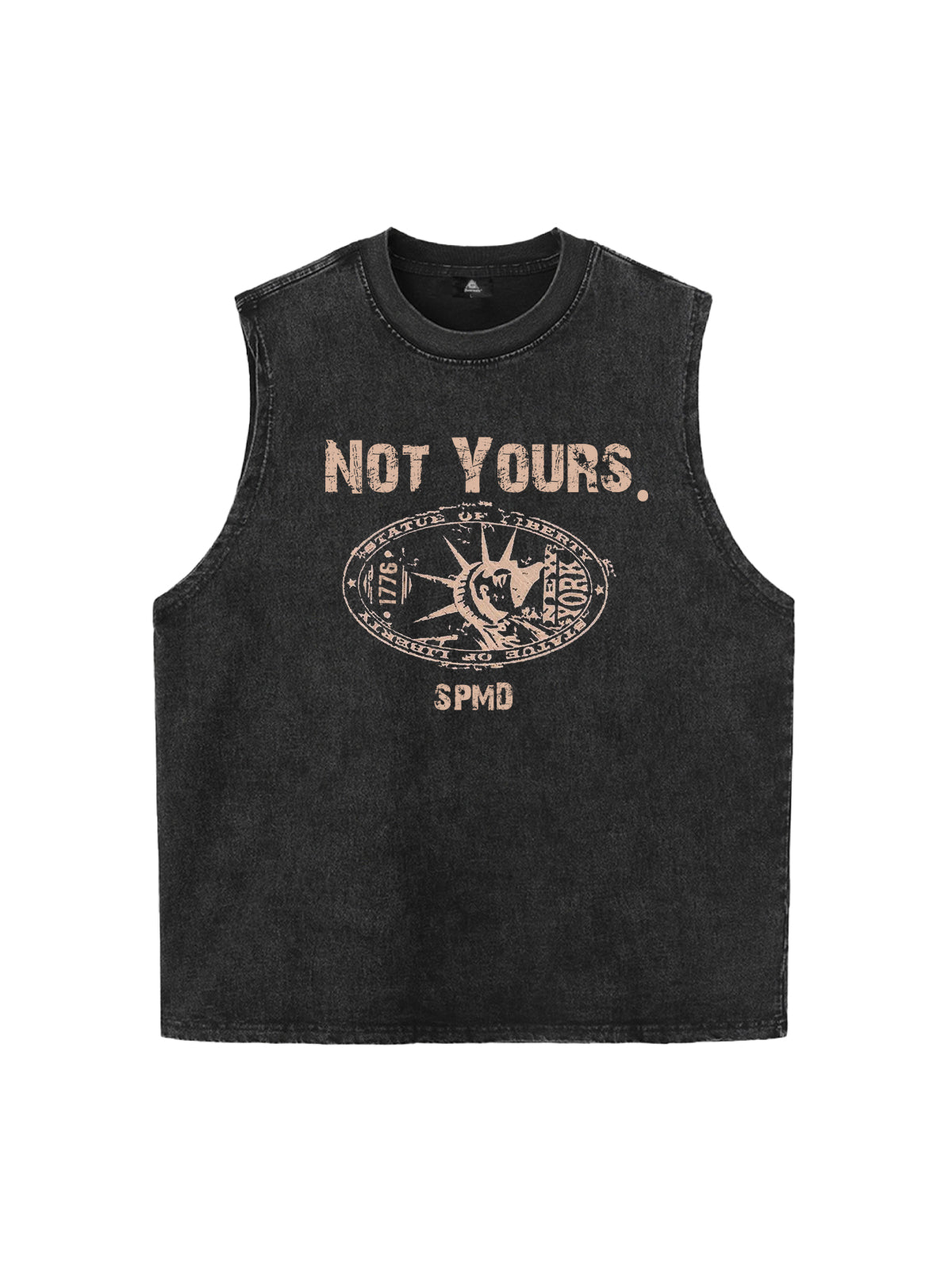 Original Printed Distressed Graphic Tank Top 