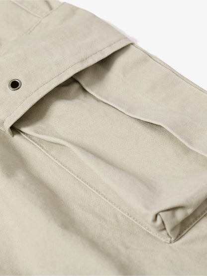 Cotton Blend Cargo Pants Wide Leg Utility Style with Multiple Pockets for Men and Women?