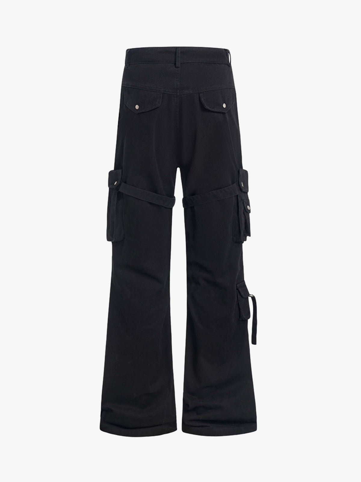 Multi-pocket Cargo Flared Pants 