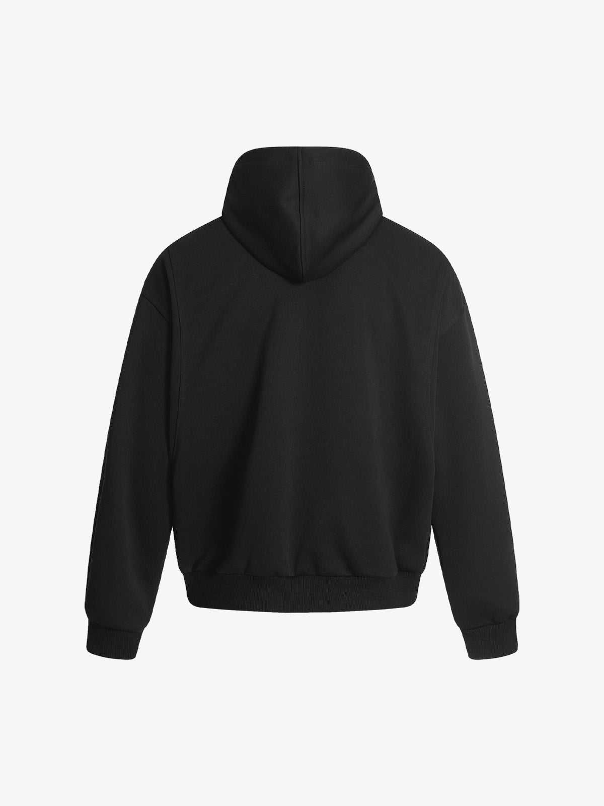 Street Deconstructed Split Zippered Hooded Sweatshirt 