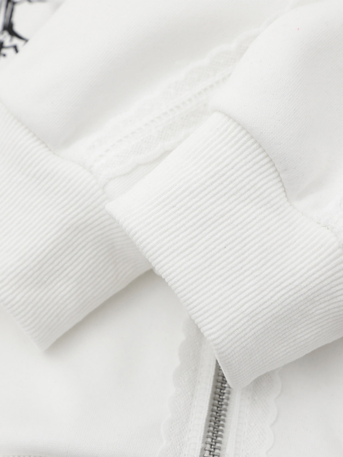 Retro Plush Collar Cartoon Anime Zip-Up Hoodie 