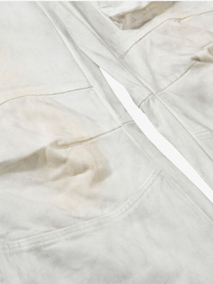 Cotton Blend Wide Leg Cargo Pants with Zipper Pockets and Utility Design?