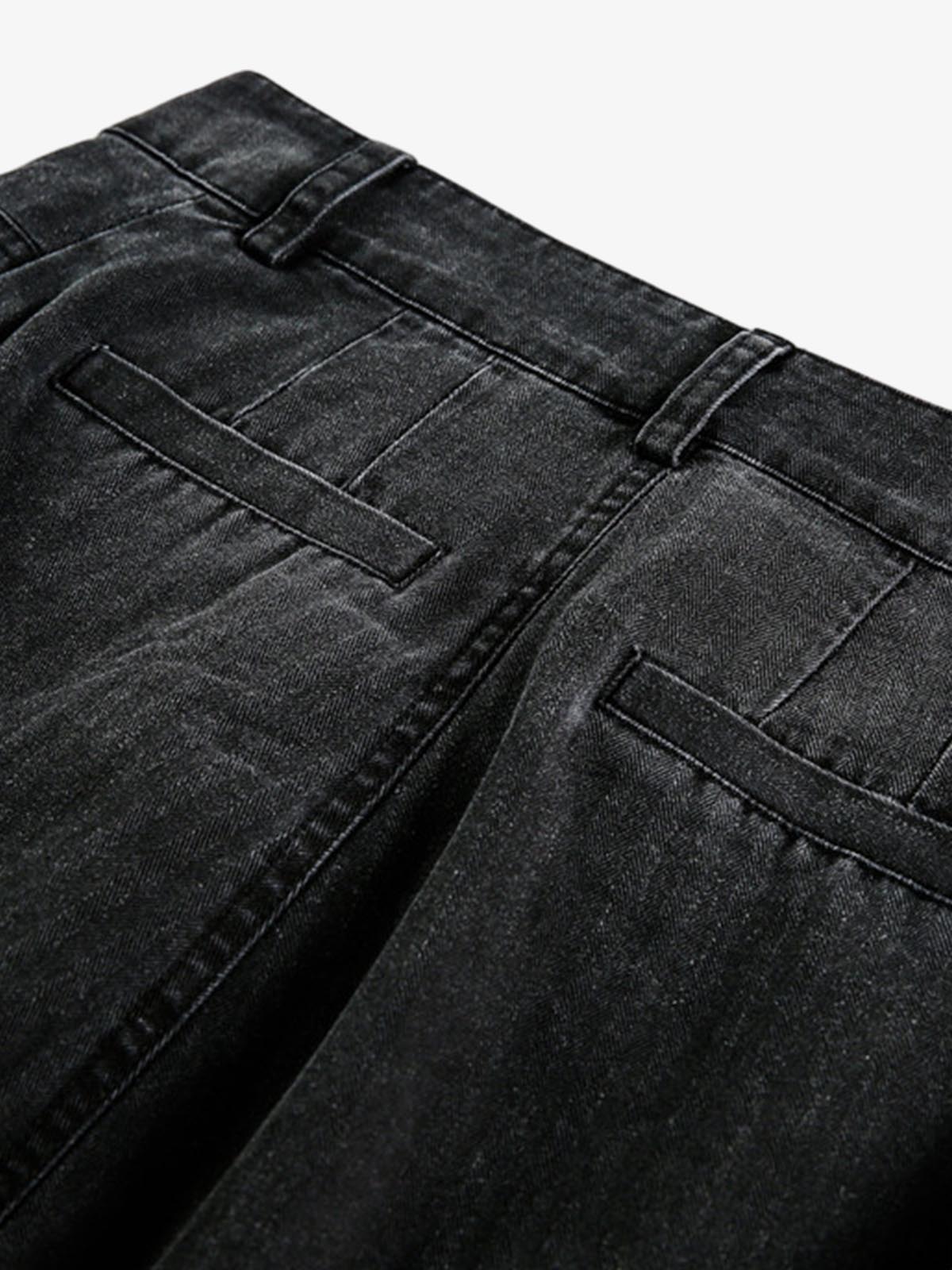 Riveted Pleated Casual Scimitar Pants 