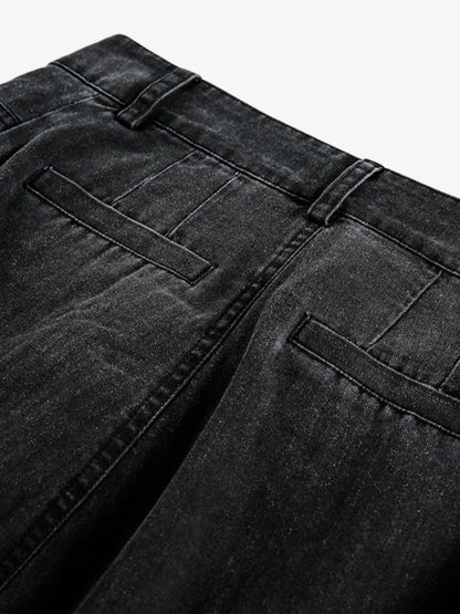 Riveted Pleated Casual Scimitar Pants 