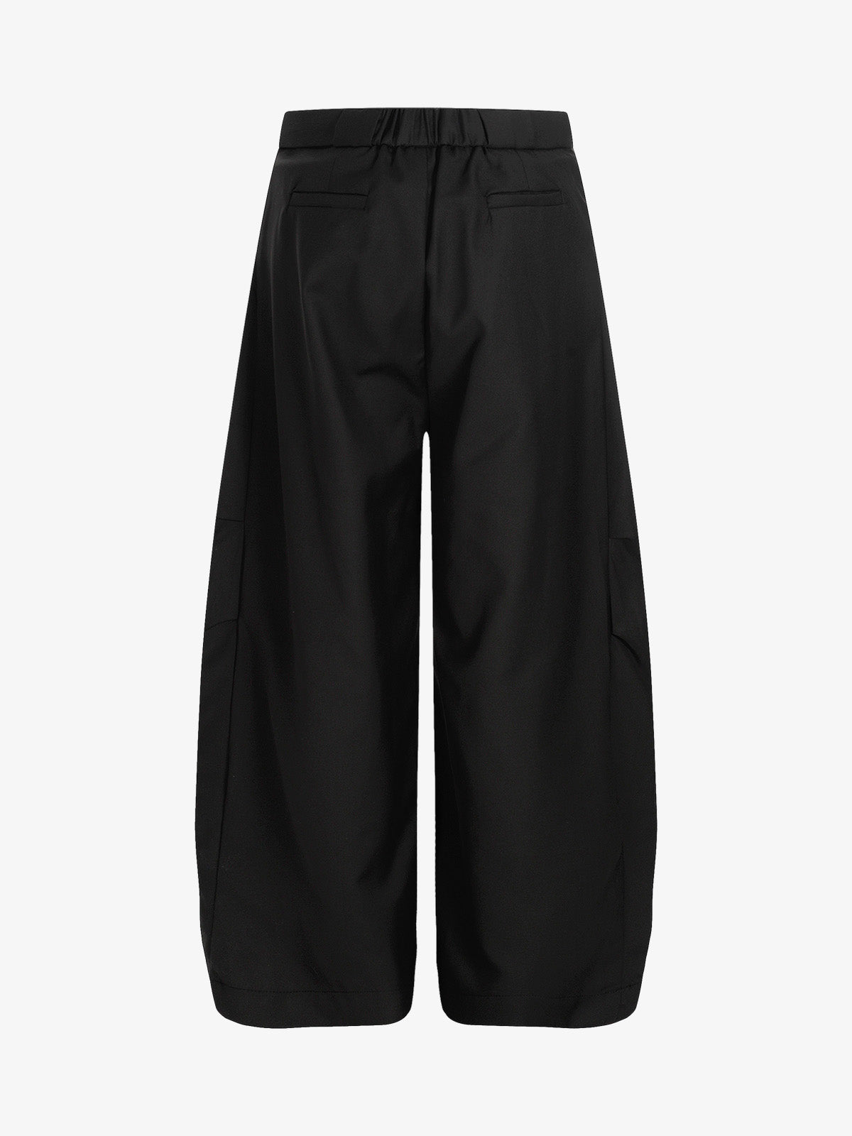 Pleated Drawstring Scimitar Track Pants 