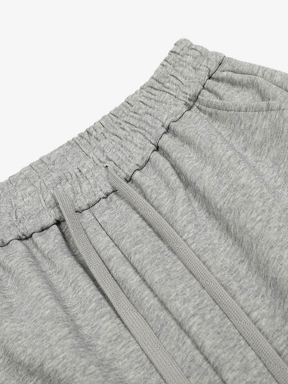 Stylish Grey Drawstring Waist Cargo Pants for Casual Wear 