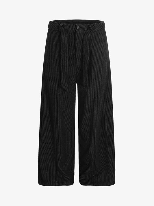 Wide-Leg Trousers with Adjustable Waistband for Modern Elegance 