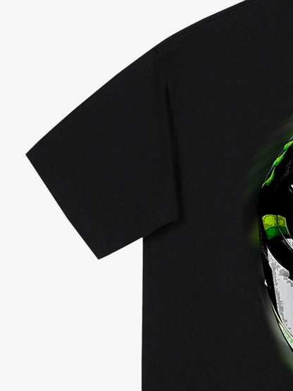 Snake and Sword Graphic T-Shirt with Bold Statement Design 