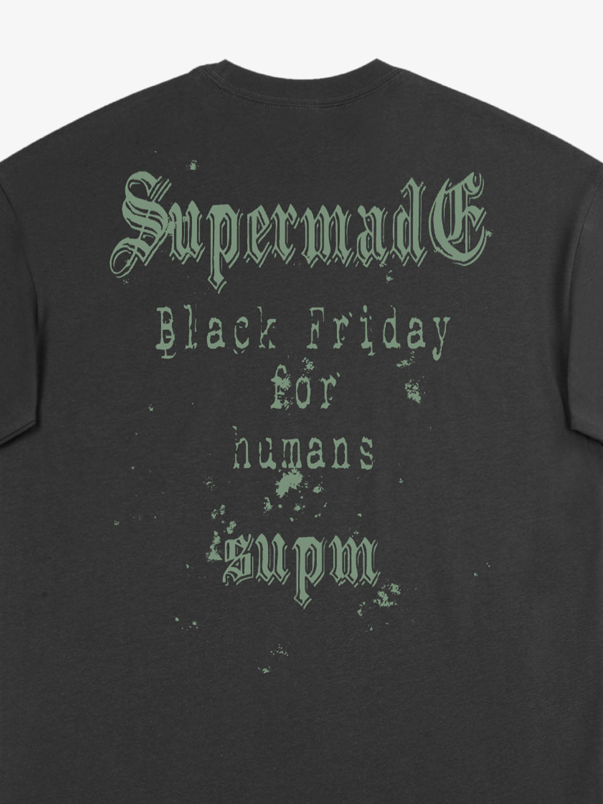THE SUPERMADE Black Friday Gothic Skull Spiderweb Graphic T-Shirt 