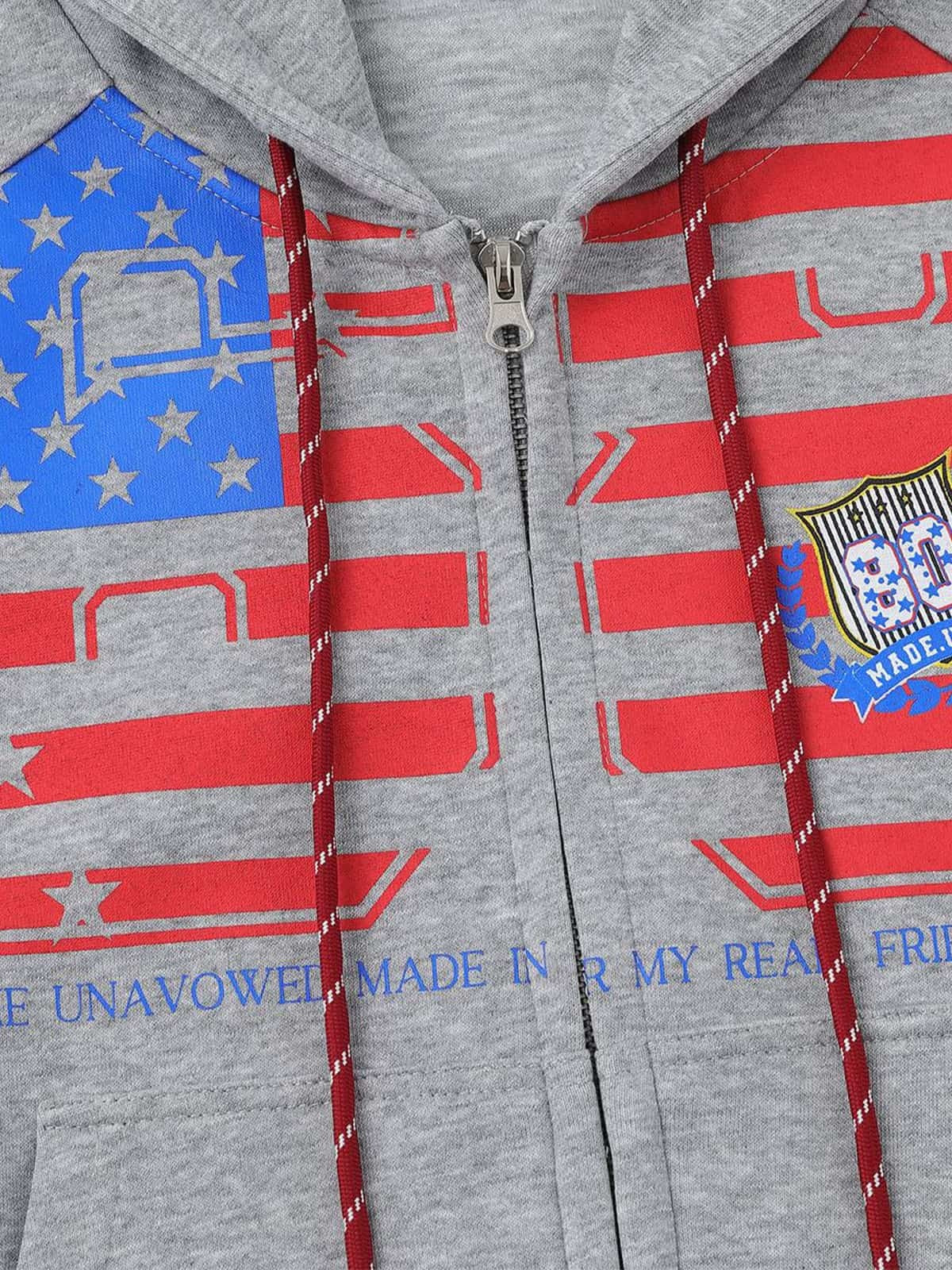 Rretro Sporty Hooded Sweatshirts