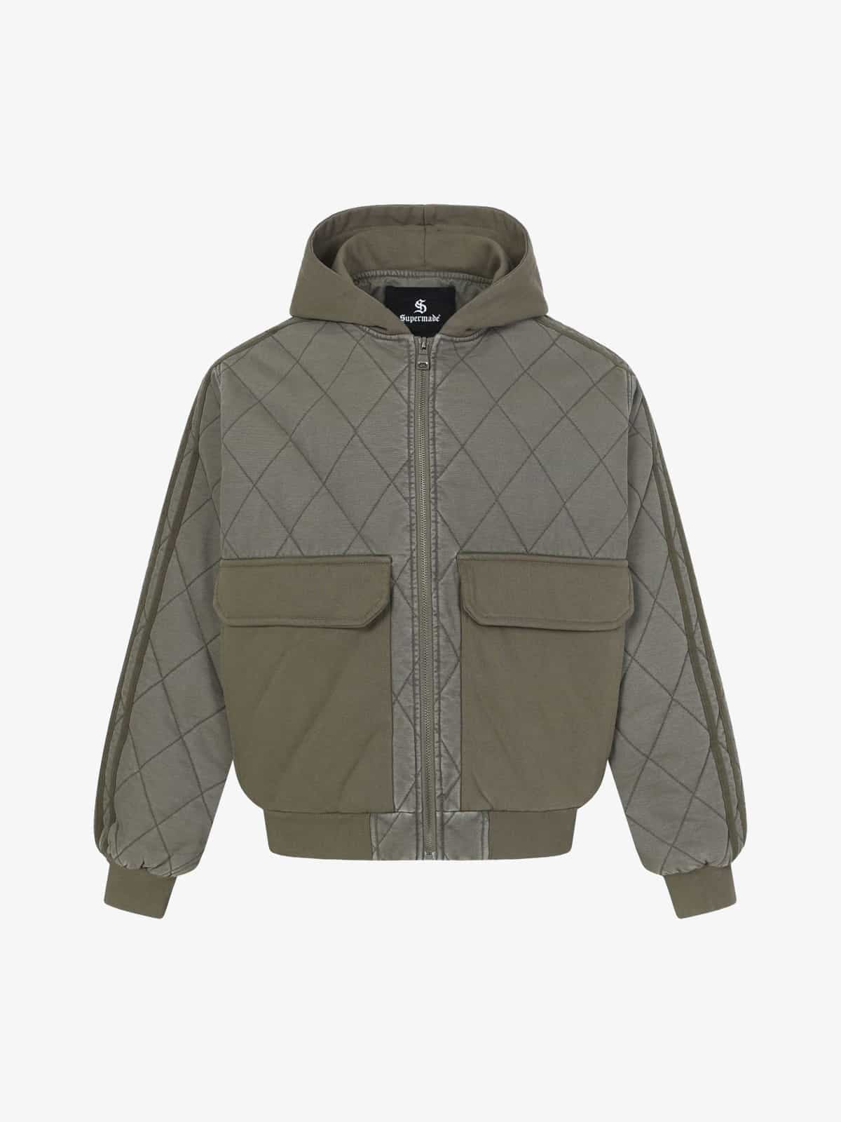 Quilted Hooded Jacket with Pockets - Perfect for Casual and Outdoor Wear 