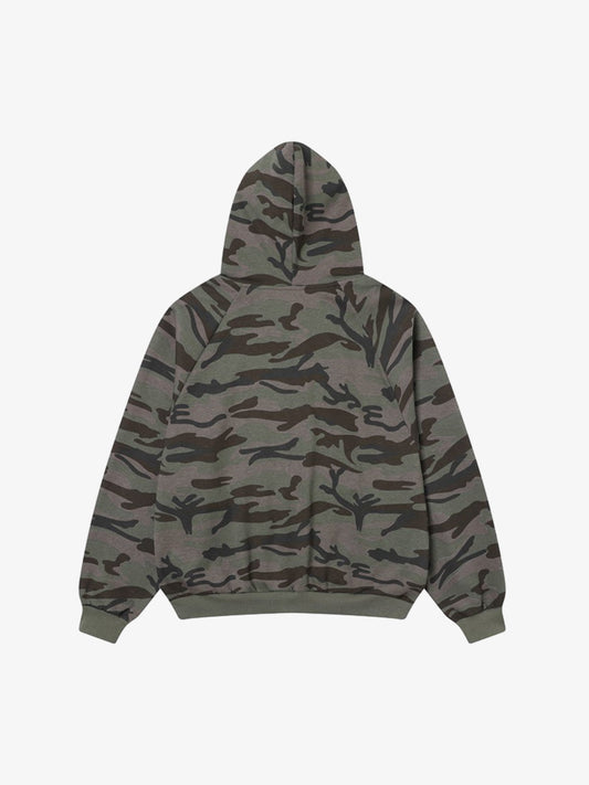 Camouflage Hooded Jacket with Heart Design for Men - Perfect for Casual and Outdoor Activities 