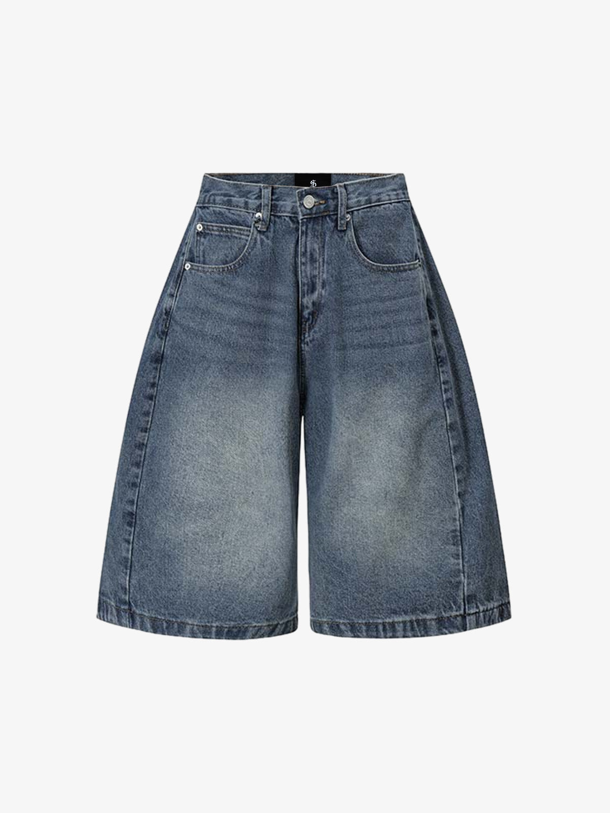 Denim Wide Leg Bermuda Shorts High Waist Relaxed Fit Summer Casual Women's Jeans Shorts 