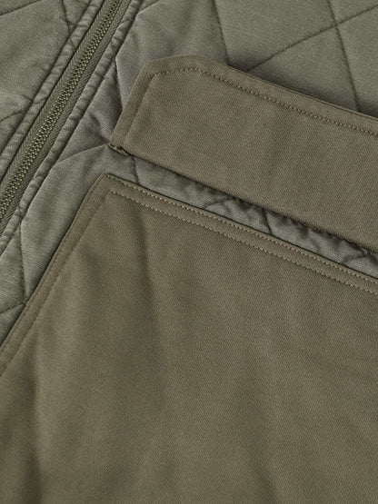 Quilted Hooded Jacket with Pockets - Perfect for Casual and Outdoor Wear 