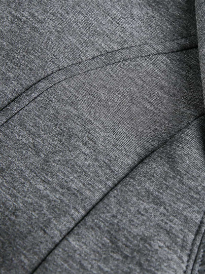 Cotton Blend Zip-Up Sweatshirt Jacket for Men - Casual Sporty Fit with Ribbed Cuffs and Hem 