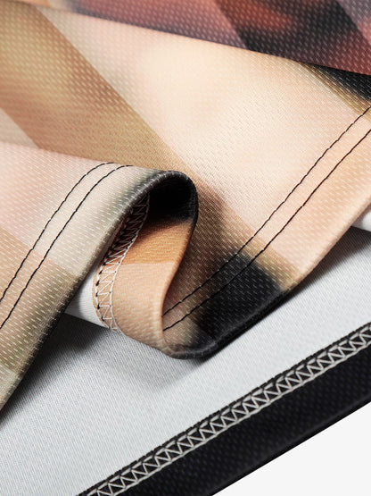 Polyester Supermade Dog Print V-Neck T-Shirt with Graphic Design for Men 