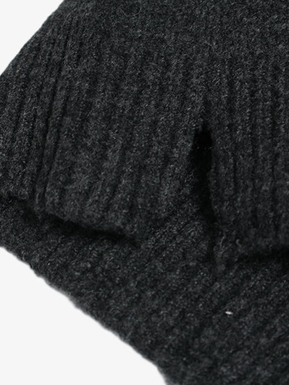 Stylish Half-Zip Knit Sweater for Men - Perfect for Casual and Outdoor Wear 