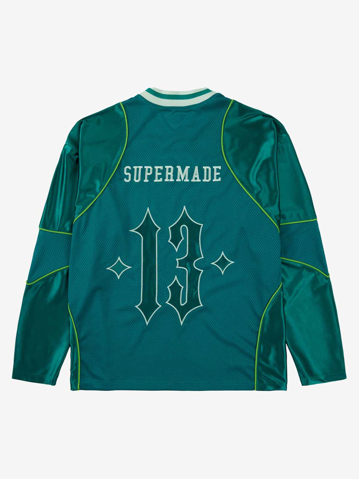 Supermade American Gothic Font Satin Mesh Jersey?