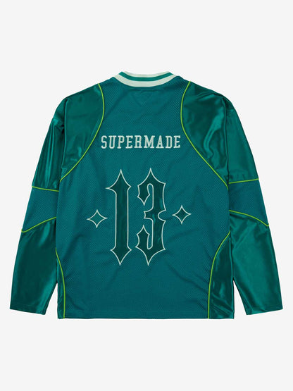Supermade American Gothic Font Satin Mesh Jersey?
