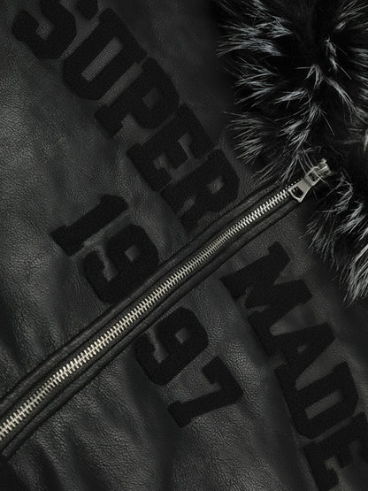 Stylish Bomber Jacket with Faux Fur Collar for Winter Fashion 