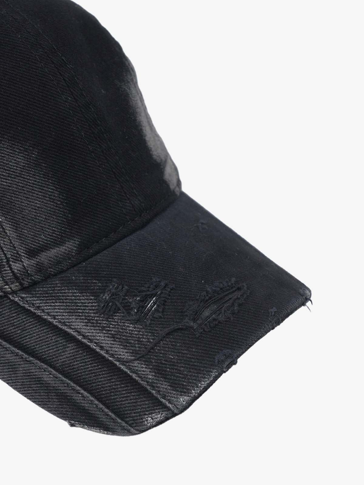 Washed Cotton Canvas Baseball Cap - Black, Vintage Style Adjustable Hat for Men and Women?