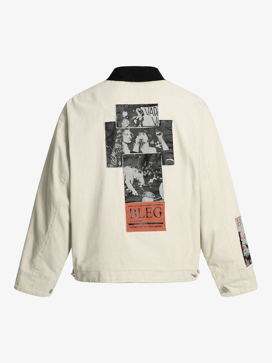 Street Washed Distressed Detroit Jacket 