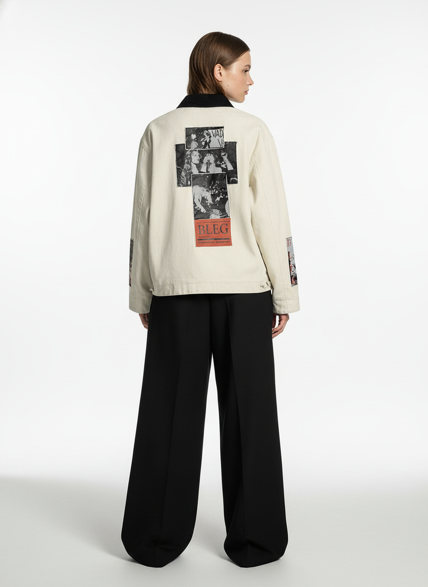 Street Washed Distressed Detroit Jacket