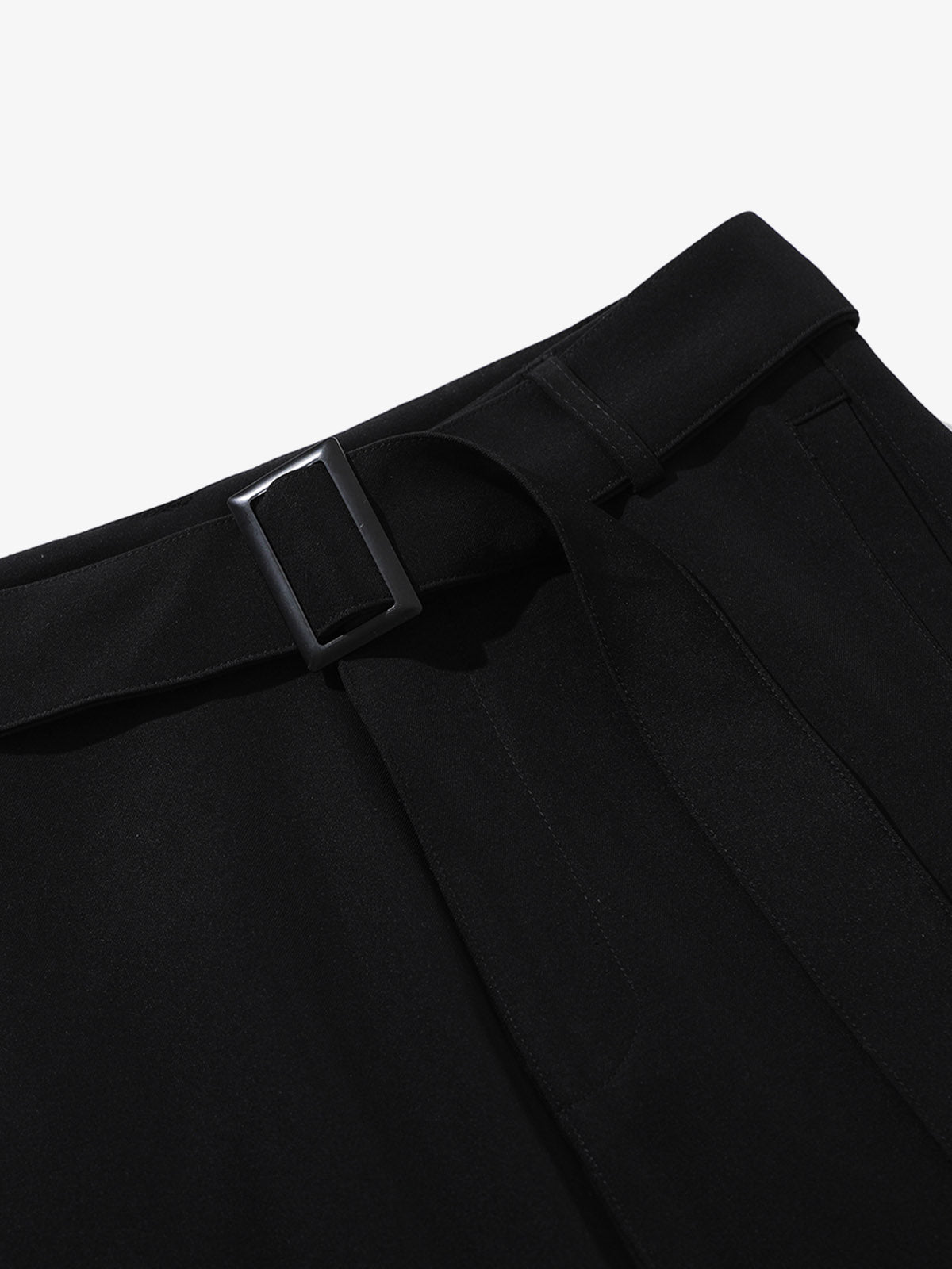 High Street Belt Pleated Flared Scimitar Pants 