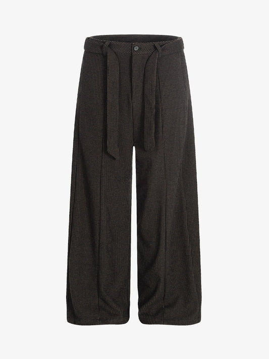 Wide-Leg Trousers with Adjustable Waistband for Modern Elegance 