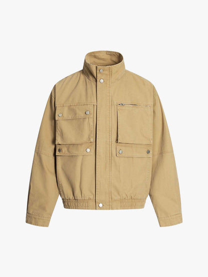 Utility Pocket Detail Snap Button Jacket