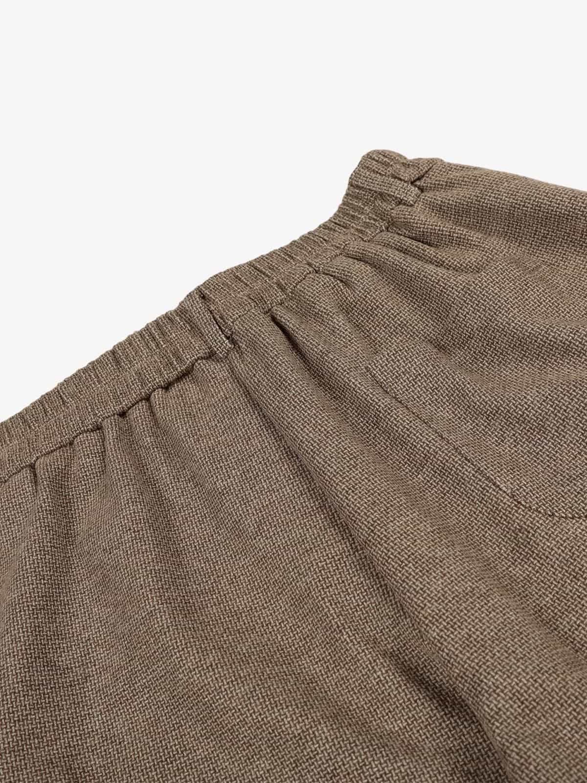 Wide-Leg Trousers with Classic Houndstooth Pattern for Women 