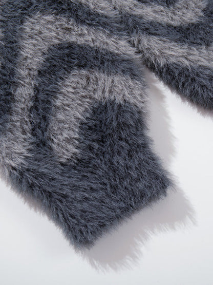 Cozy Pink Patterned Sweater for Women - Perfect for Fall and Winter Outfits 