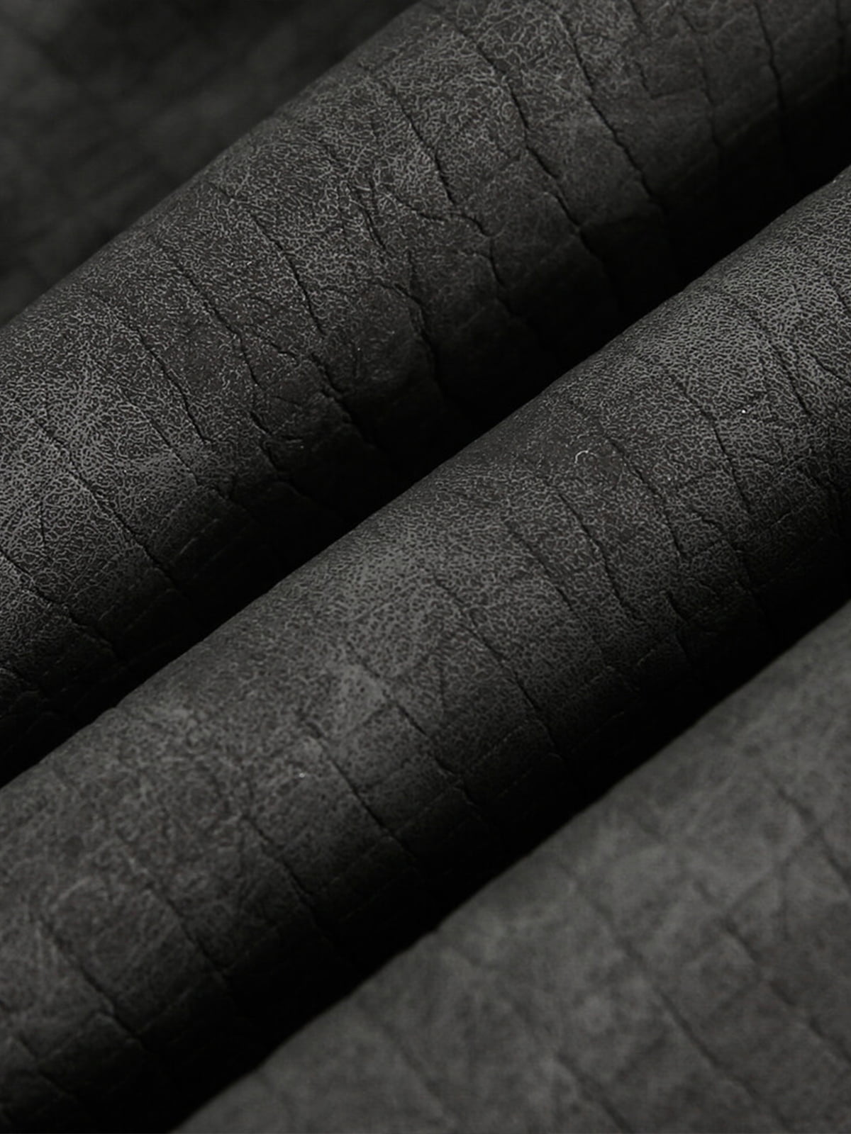 Patchwork Faux Leather Hooded Two-Piece Jacket 