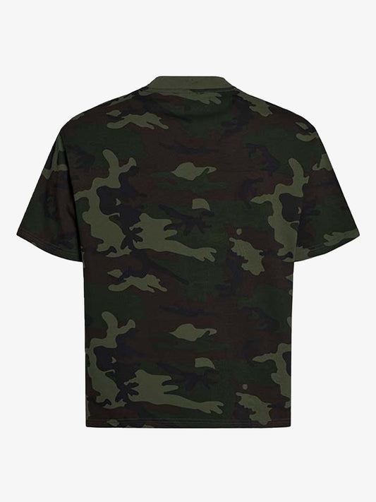 Cotton Camouflage Print T-Shirt with SuperMade Logo Design for Men and Women?