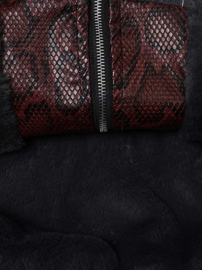 Winter Bomber Jacket with Detachable Faux Fur Hood - Perfect for Cold Weather 