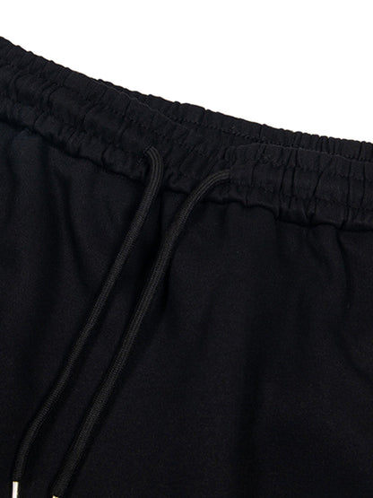 Retro Pearl Design Casual Straight Pants 