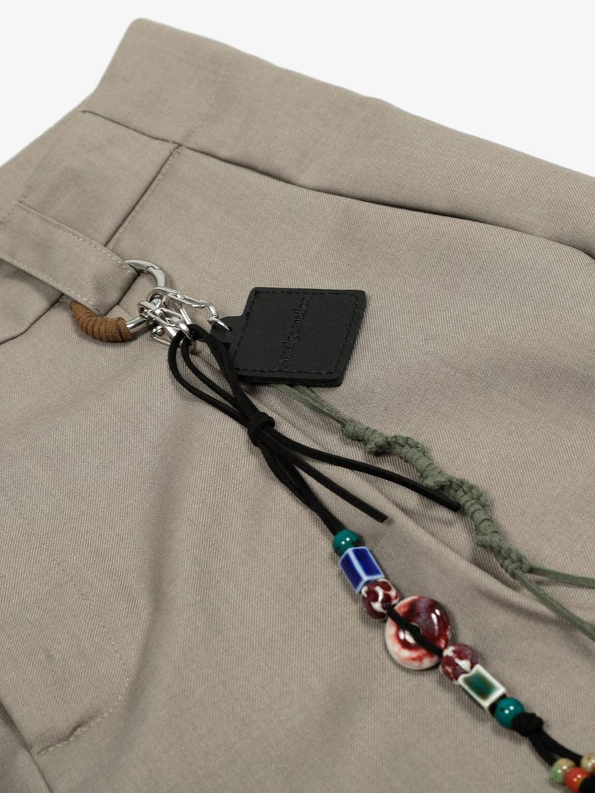 Deconstructed Pleated Pendant Casual Jorts 