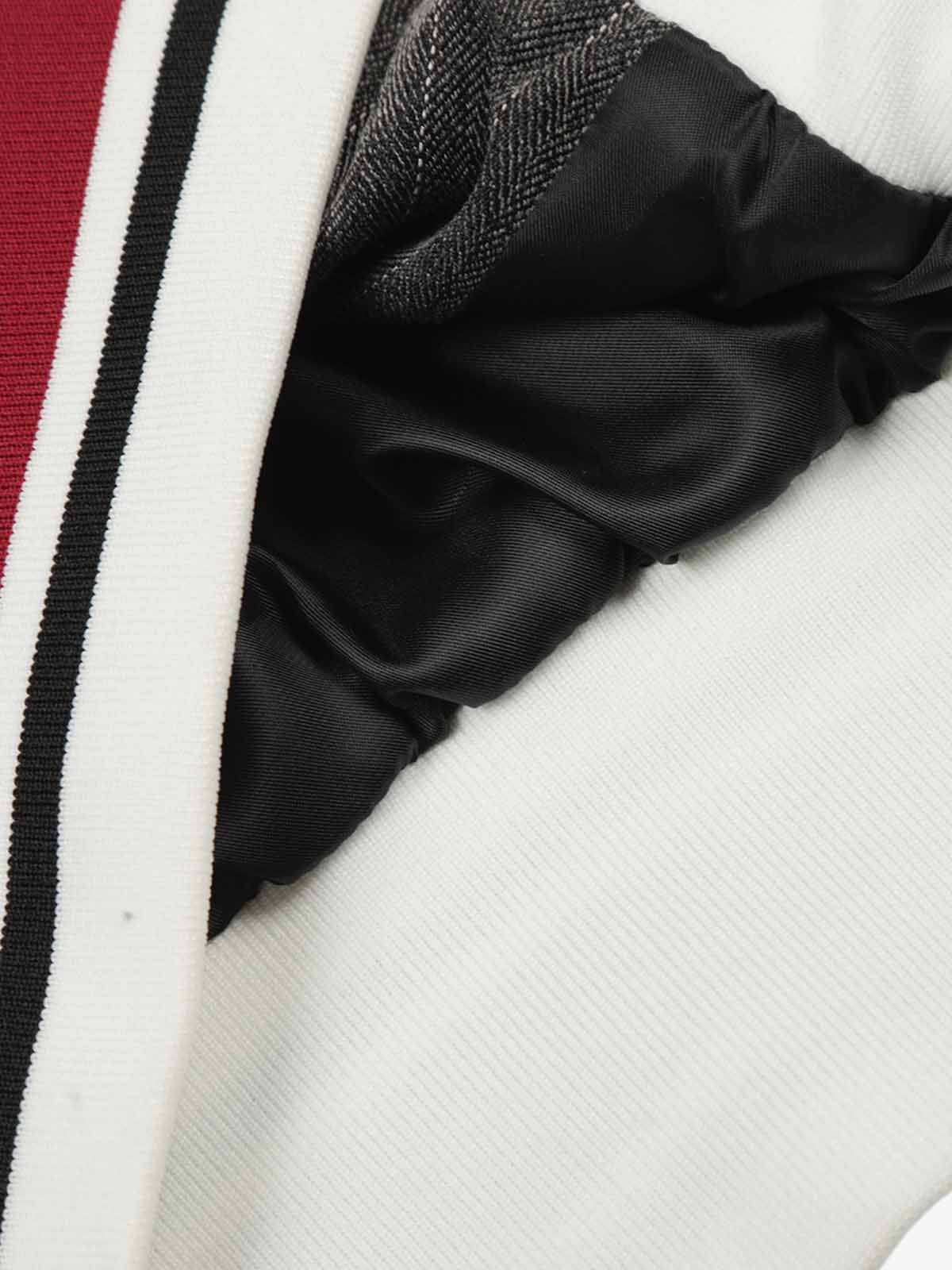 Thesupermade American Retro Color-Blocked Striped Stand-Collar Tracksuit 