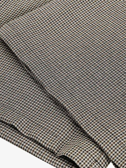 Belted Houndstooth Blazer Pants 