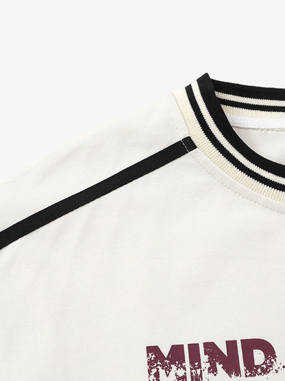 Stylish Layered T-Shirt with Bold Graphic Design for Casual Wear 