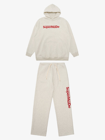Streetwear SuperMade  Letter Print Casual Set 