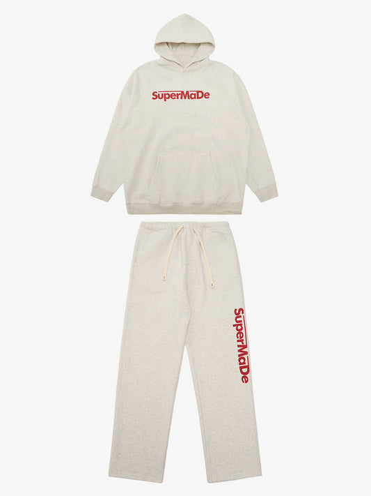 Streetwear SuperMade  Letter Print Casual Set 