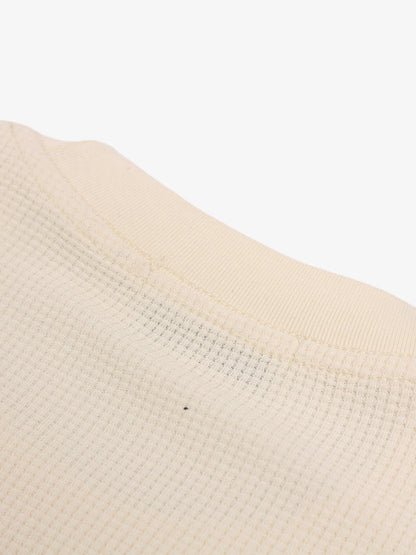 Cotton Waffle Knit Graphic T-Shirt with The Supermade Records Print for Men?