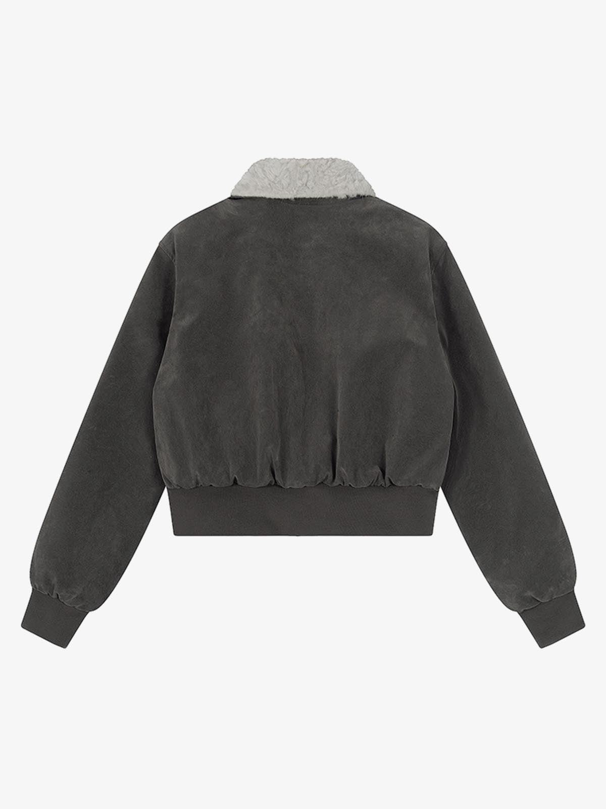 Stylish Bomber Jacket with Faux Fur Collar for Men and Women - Perfect for Casual Wear 