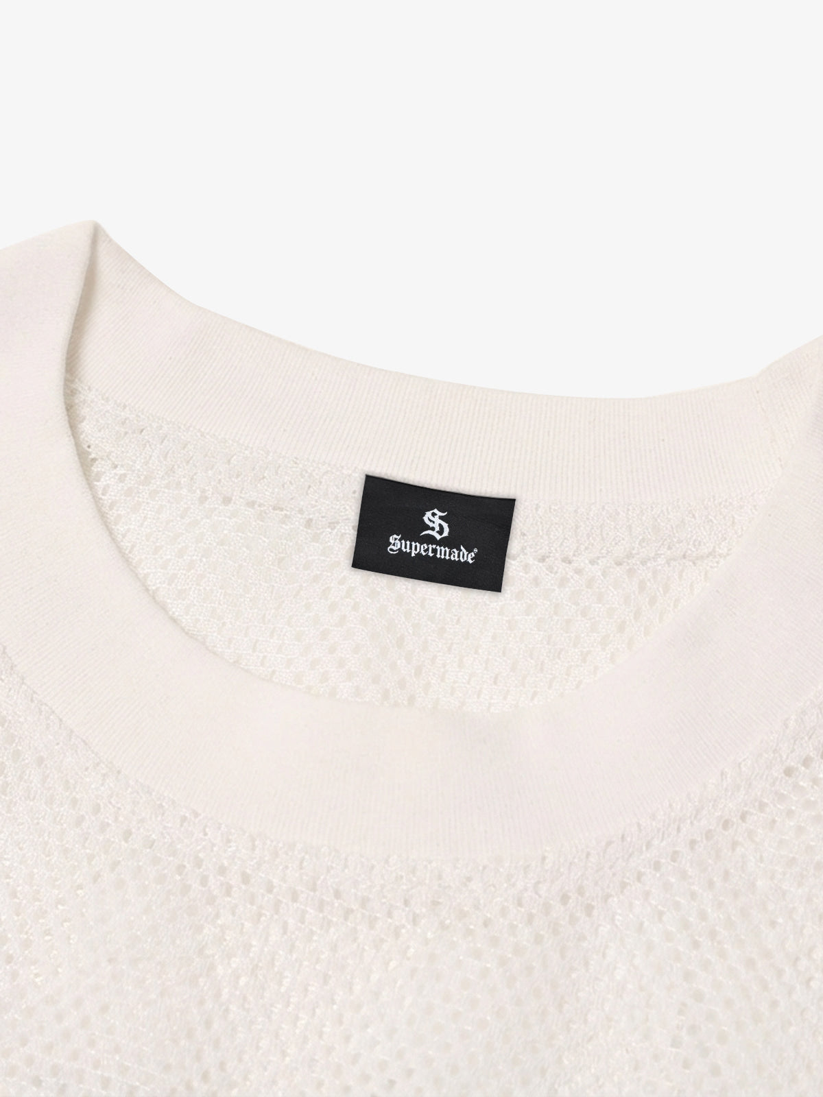 Mesh Jersey T-Shirt with Red Number 03 Print and Stitched Details 