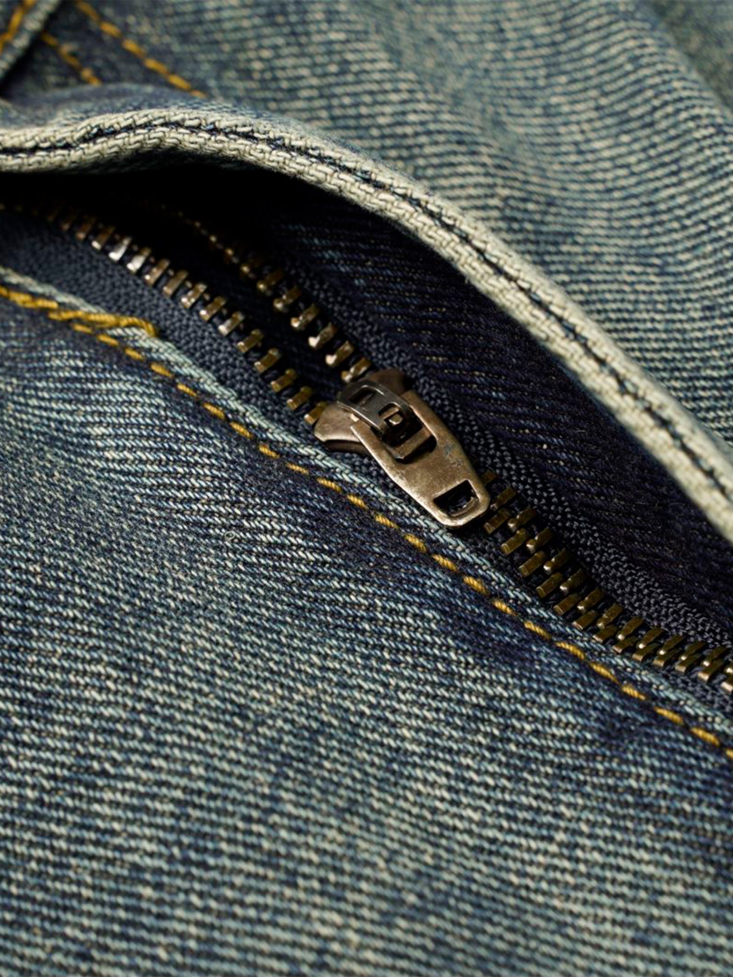 Thesupermade Washed Distressed Waistband Straight Jeans 