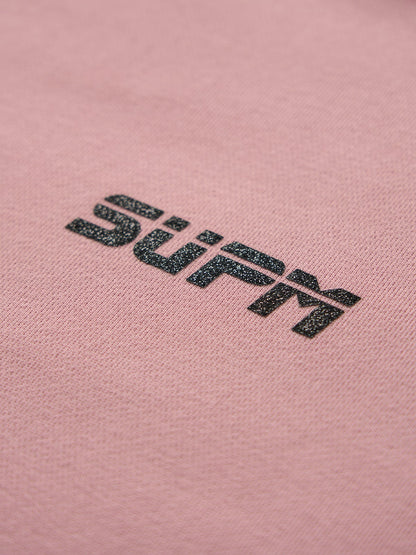 SUPM Minimalist Logo Pink Hoodie and Sweatpant Set 
