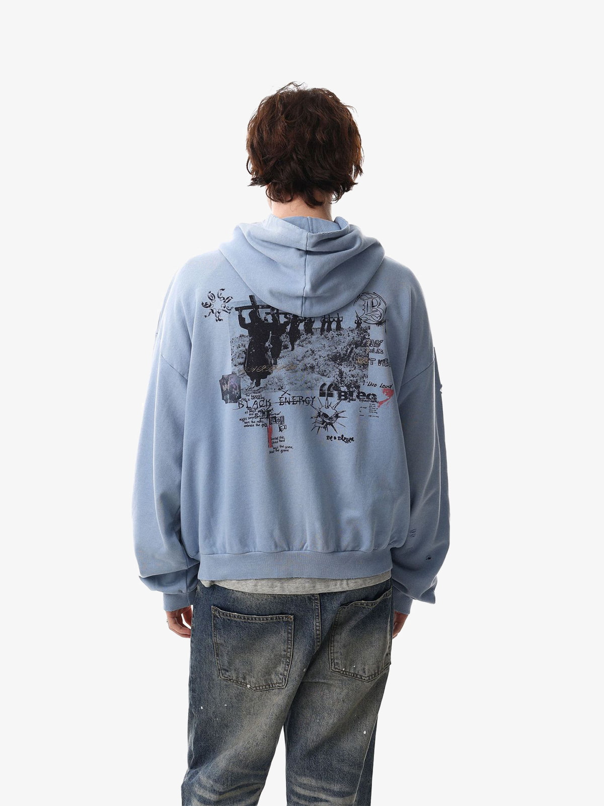 Distressed Plaid Cotton Flannel Shirt for Men with Two Chest Pockets and Ripped Design?