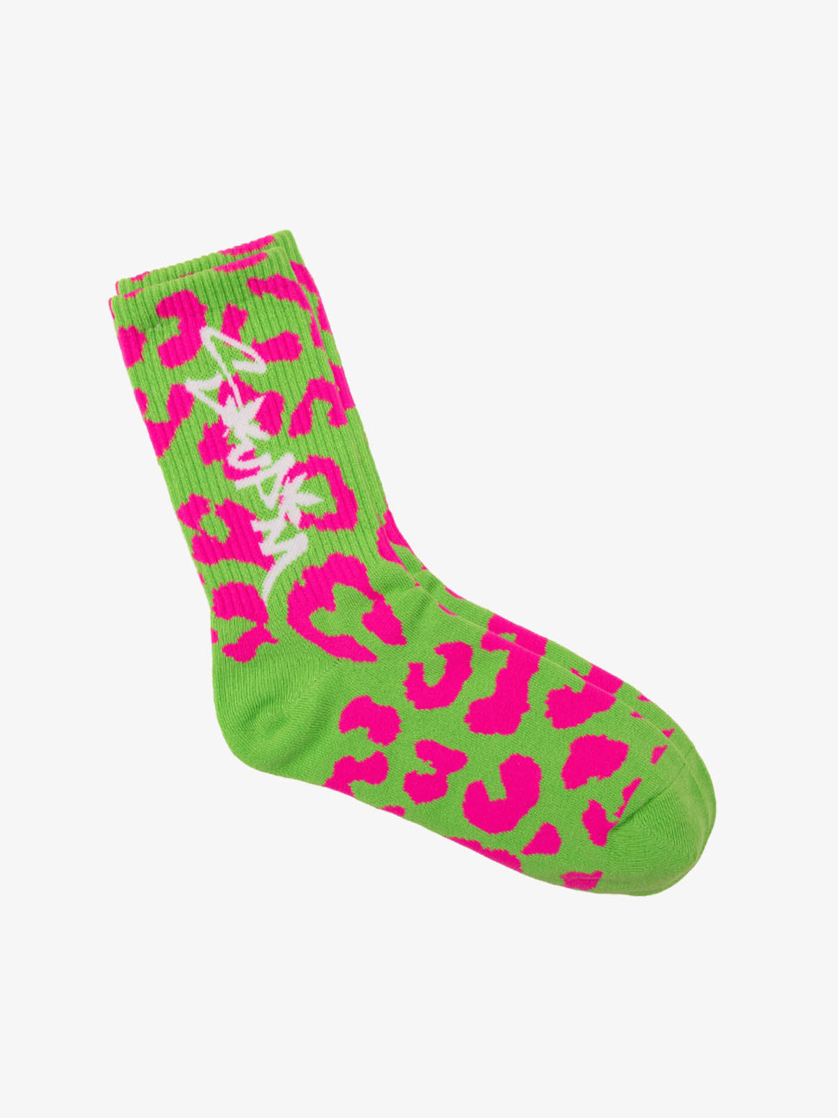 Retro Vibrant Leopard Print Color-Block Socks
